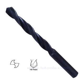 Brocas helicoidais HSS com acabamento preto forjado por rolo